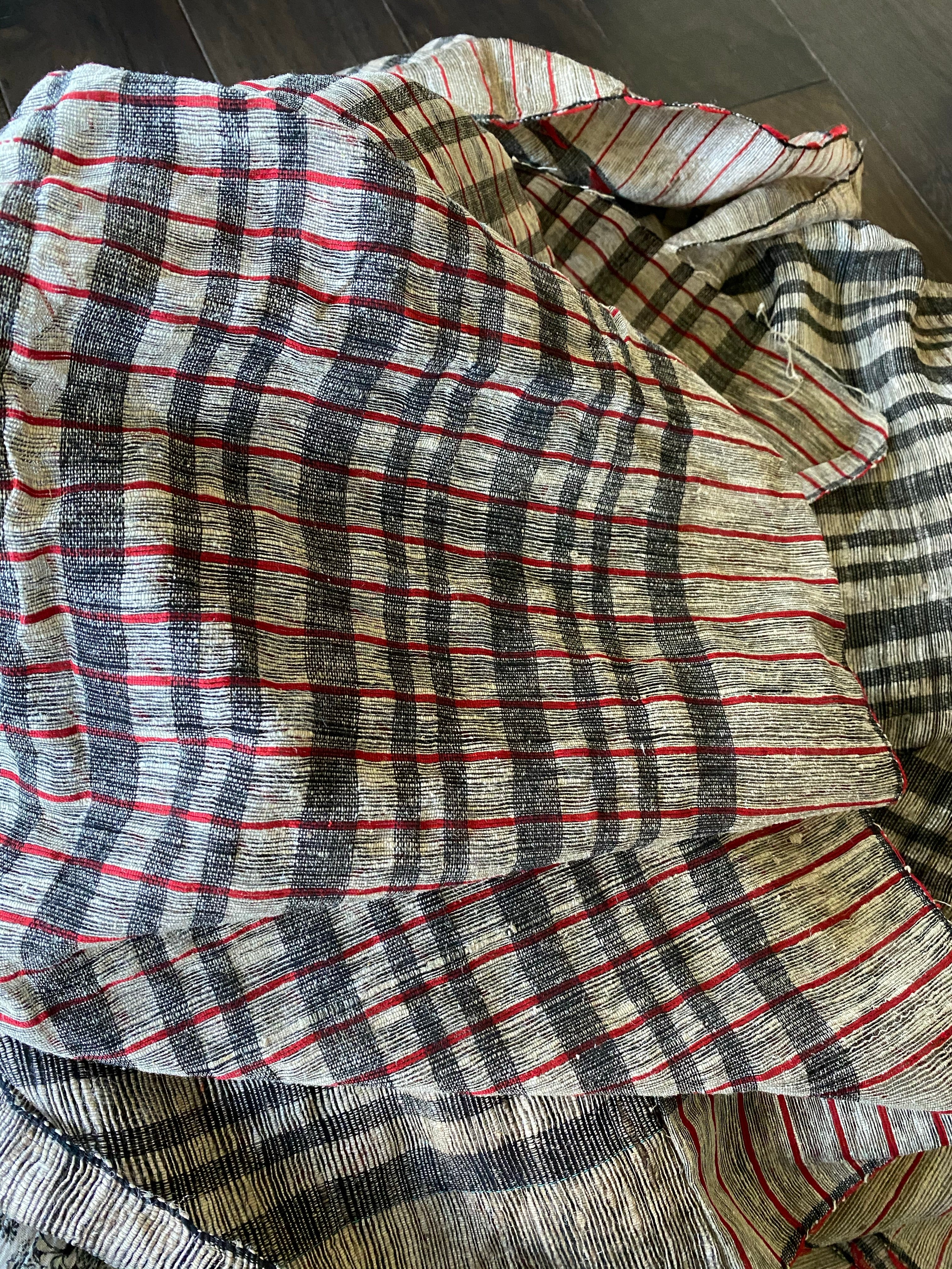 Ketia Stripes  - Grey Beige Black Red