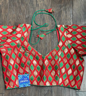Designer Blouse - Red Green