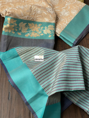 Tissue Kota Silk Embroidered - Golden Beige FIrozi