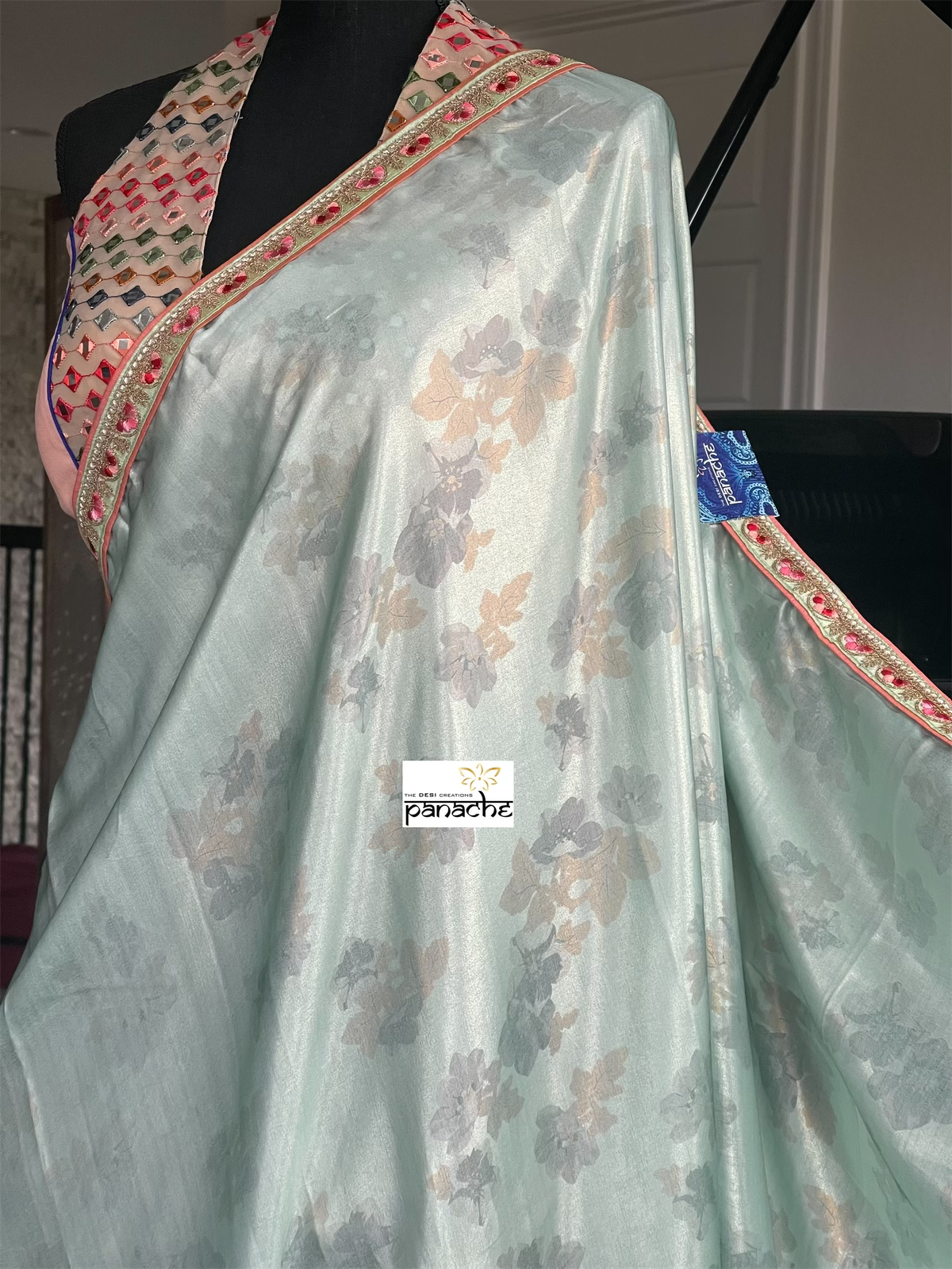 Designer Soft Silk - Light Sea Blue