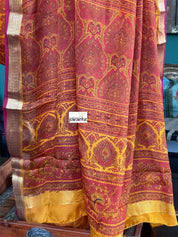 Pure Mysore Silk - Mustard Yellow Orange