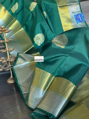 Silk Kanjivaram - Bottle Green