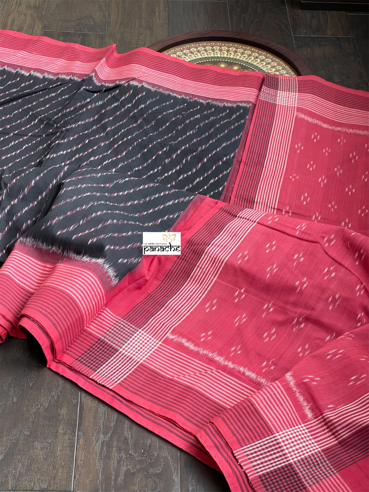 Pure Telia Cotton  - Black Red