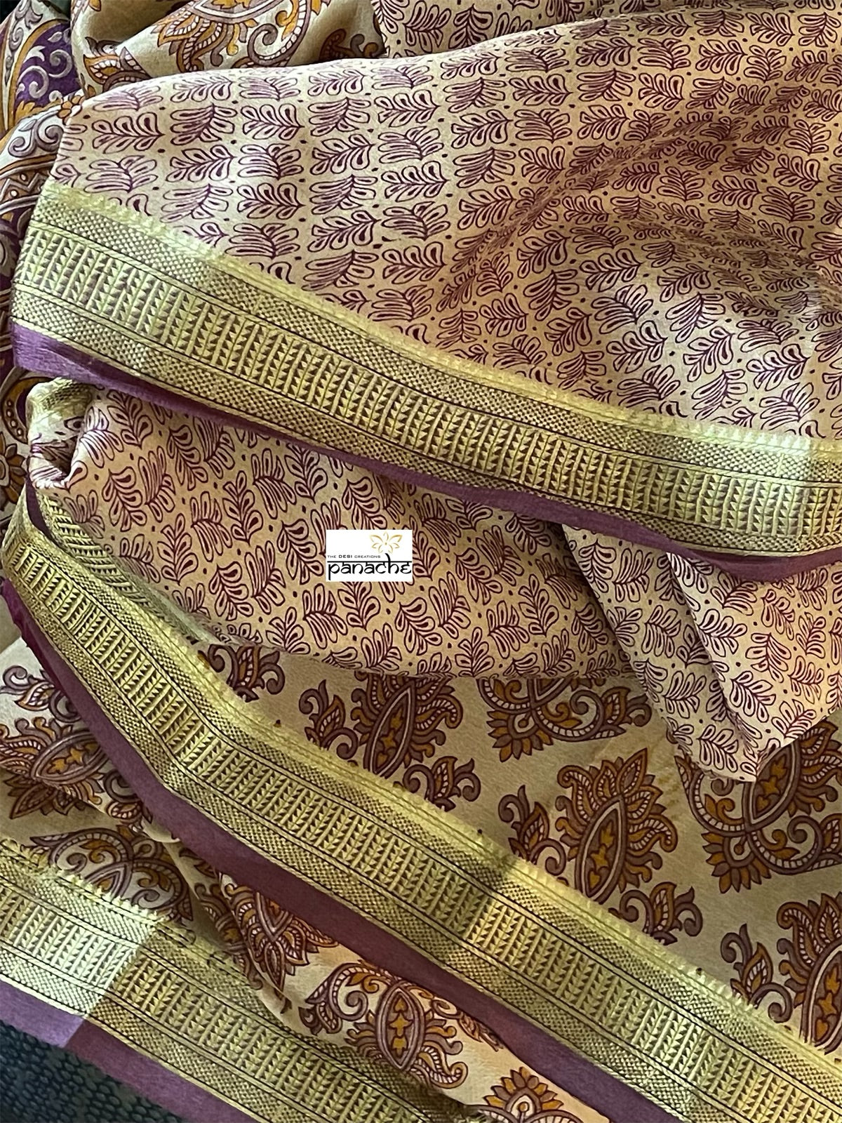 Pure Mysore Silk - Sandalwood Purple