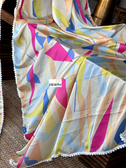 Designer Satin Chiffon Silk - Cream Yellow