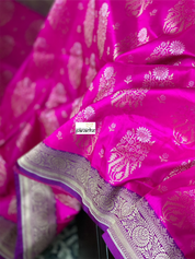 Pure Silk Banarasi - Magenta Purple