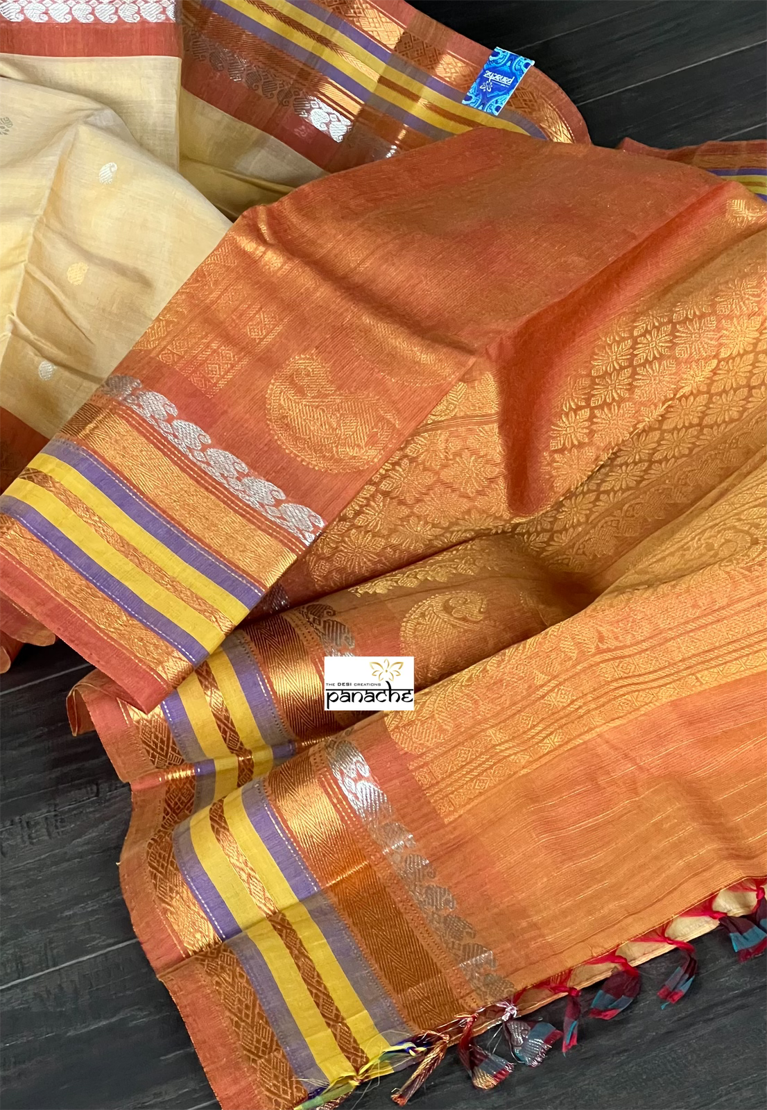 Gadwal SICO - Light Peach Yellow