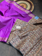 Soft Silk Woven - Purple Black