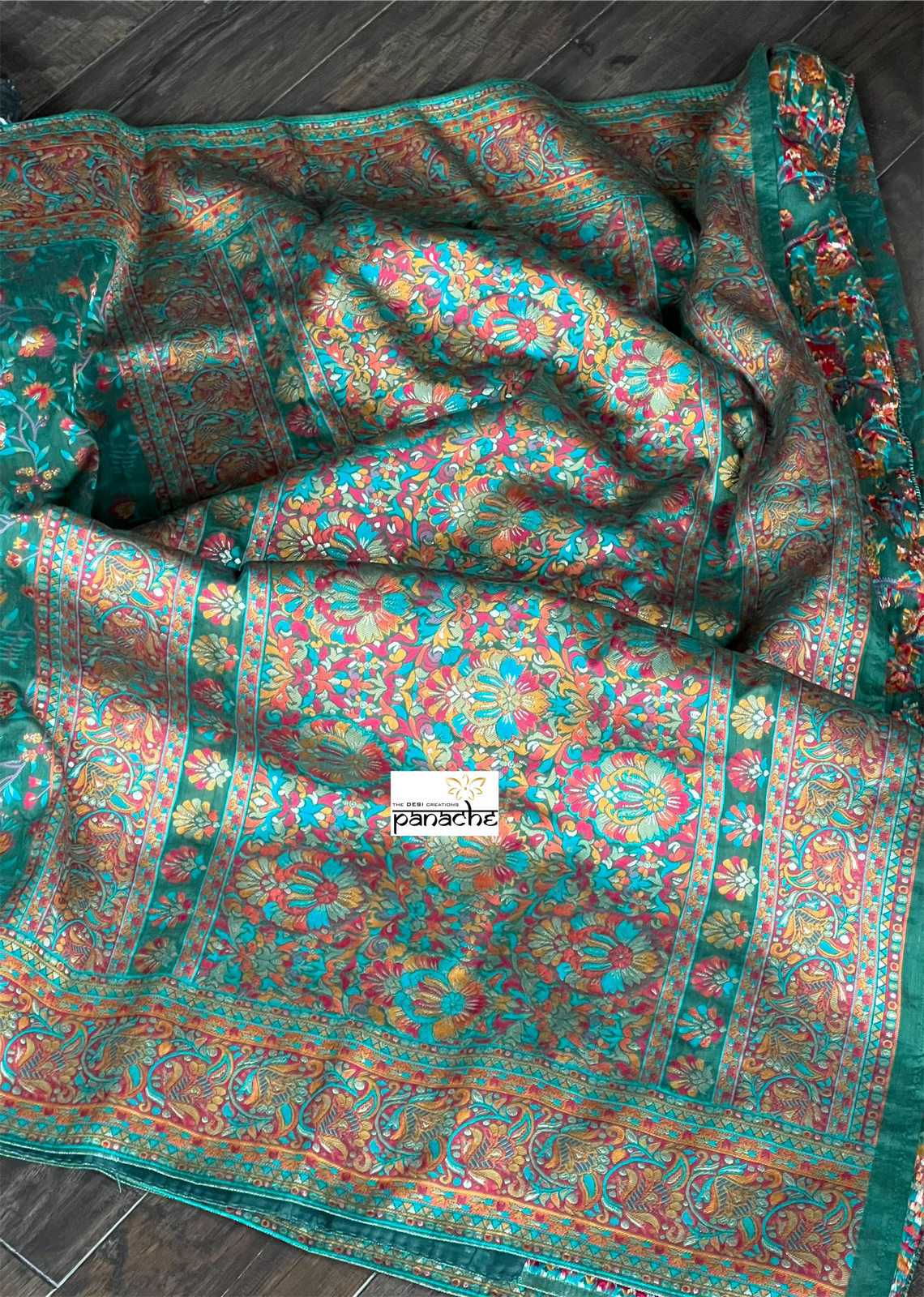Pashmina Cotton Silk Woven - Green