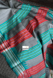 Pure Tussar Silk - Steel Gray