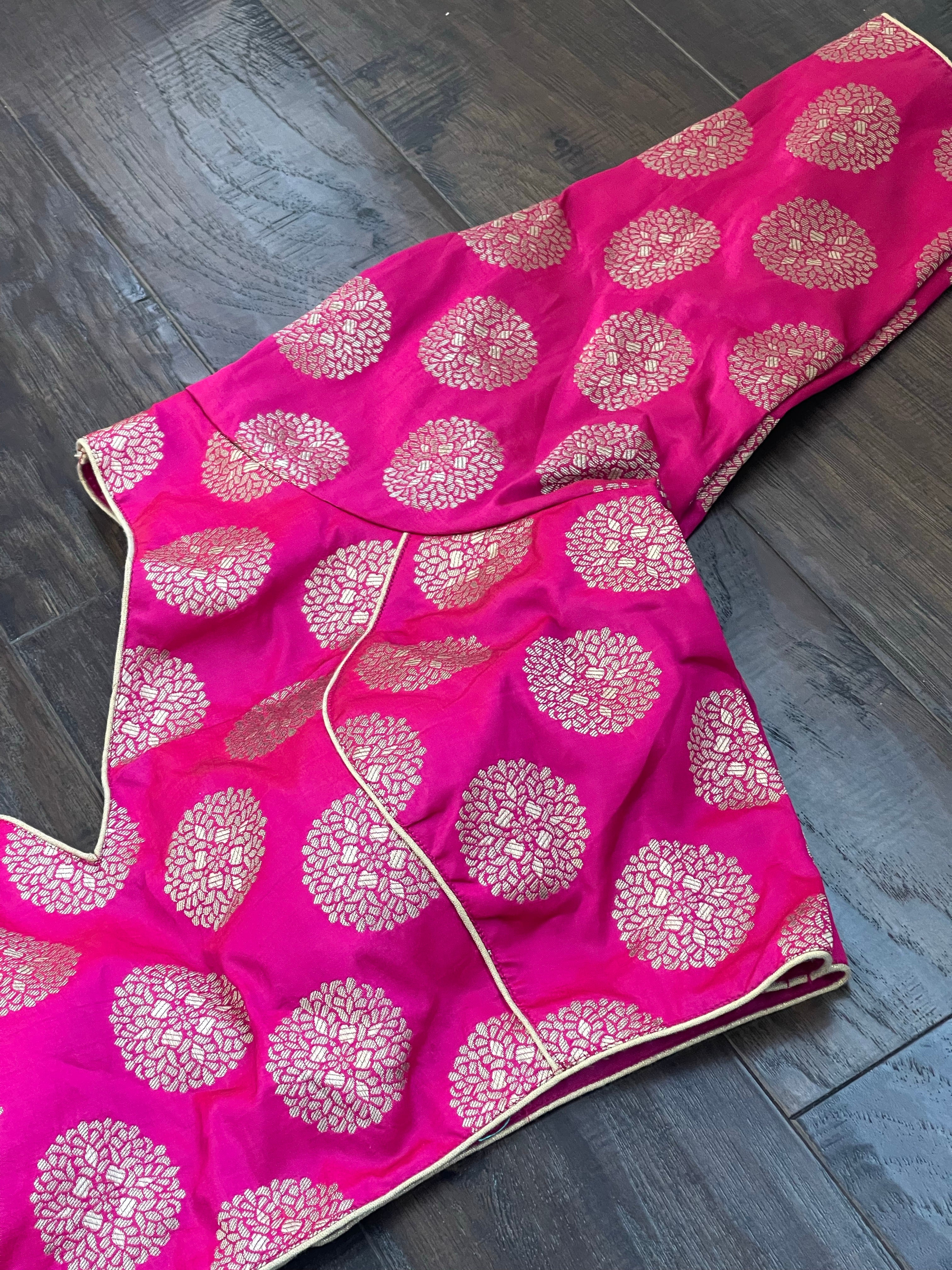 Designer Blouse - Magenta Pink