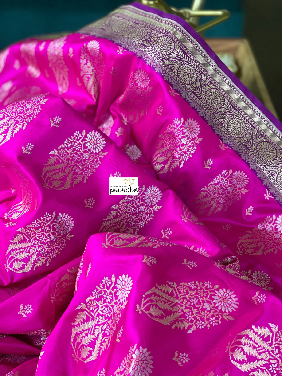 Pure Silk Banarasi - Magenta Purple