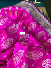 Pure Silk Banarasi - Magenta Purple