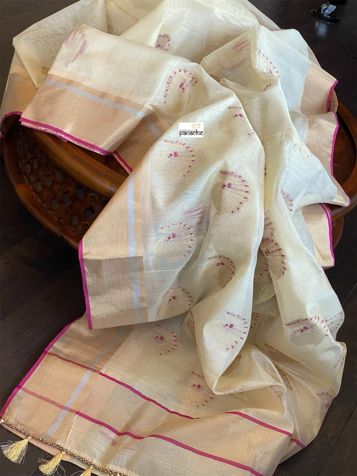 Chanderi Silk Cotton - Light Cream Yellow