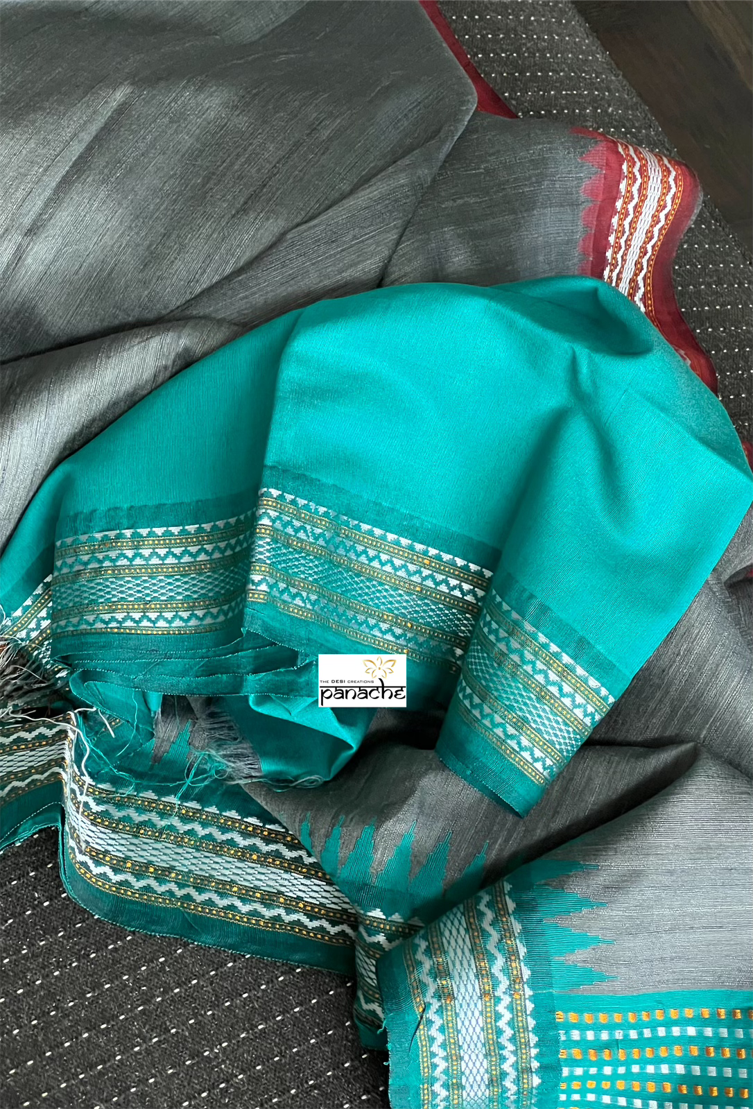 Pure Tussar Silk - Steel Gray