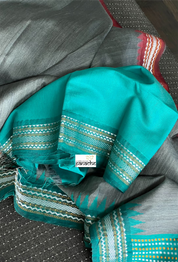 Pure Tussar Silk - Steel Gray