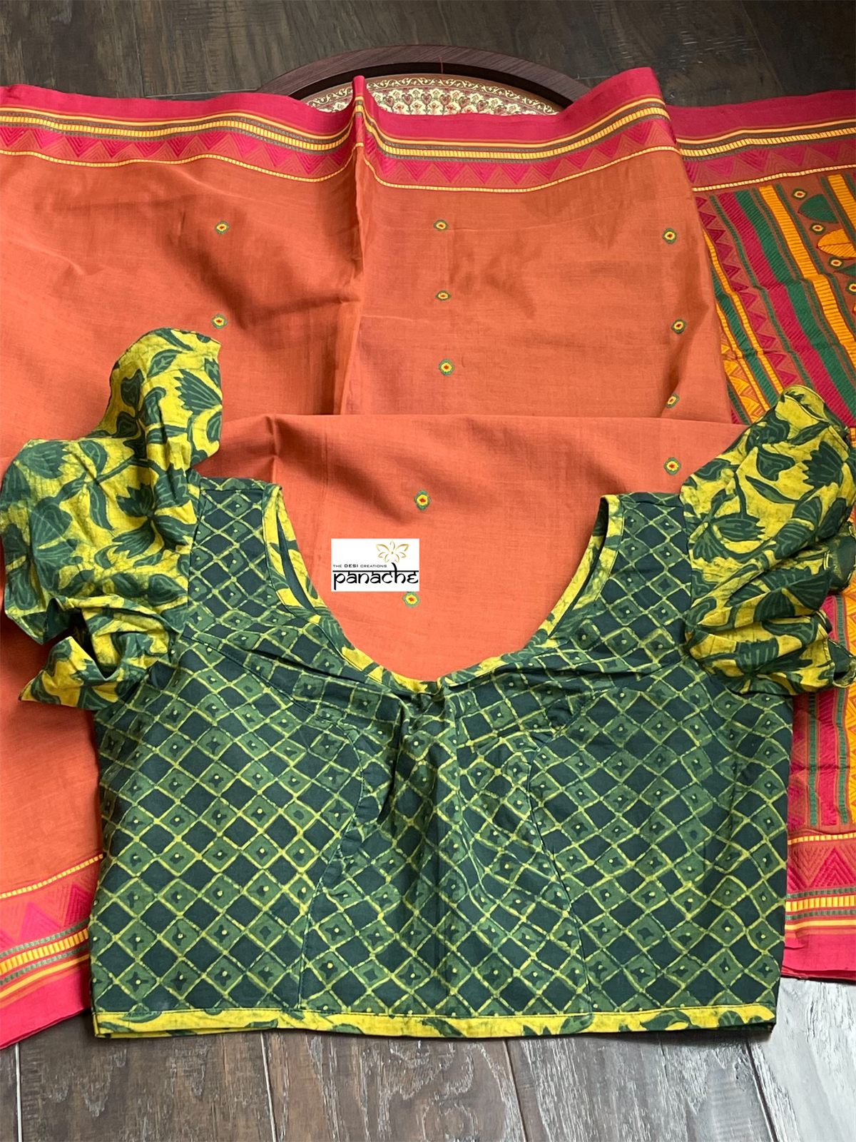 Pure Dongria Cotton  - Rust Orange
