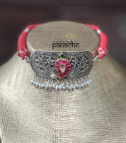 Silver 925 Choker - Chitai Paisley