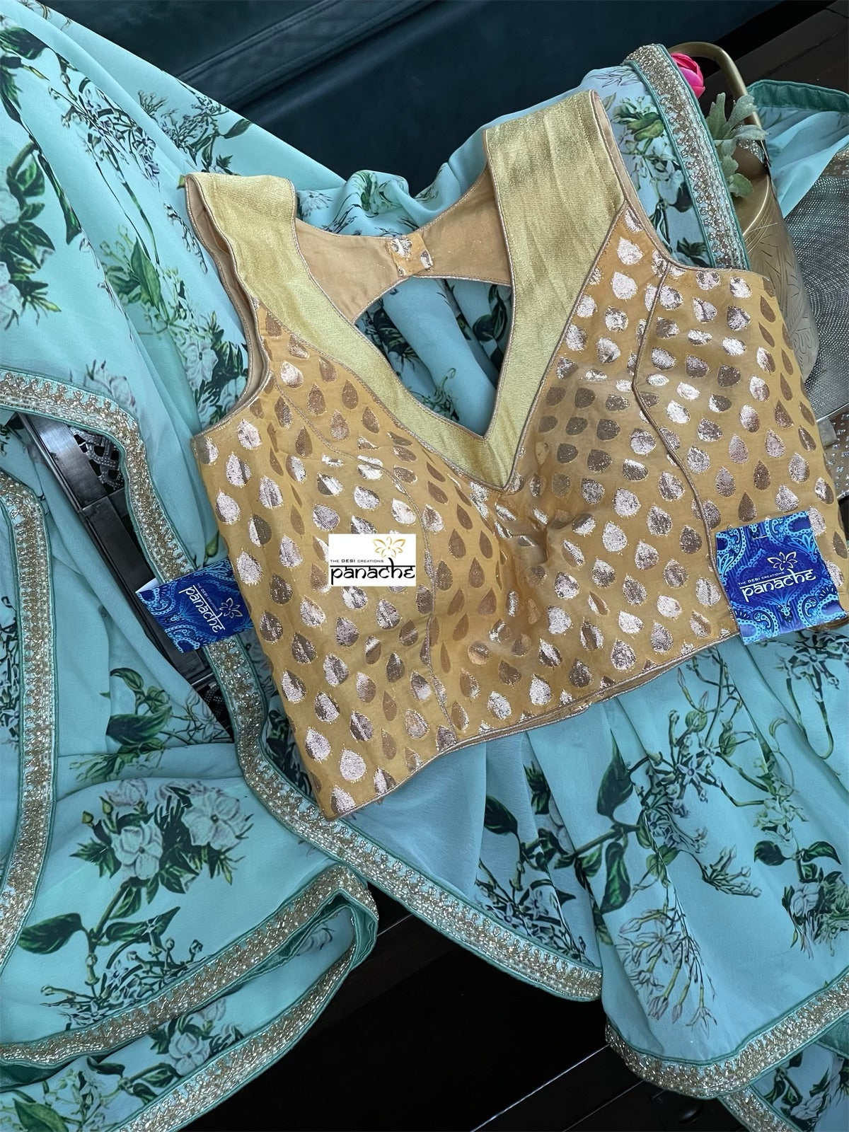 Designer Blouse - Golden Yellow