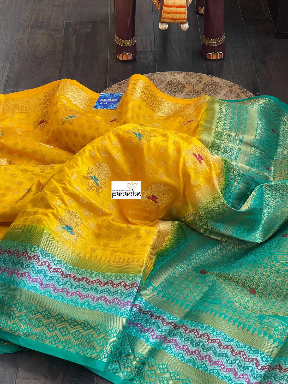 Soft Silk Kanjivaram - Orange Yellow