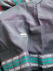 Pure Habaspuri Cotton Handloom - Magenta Black Teal Green