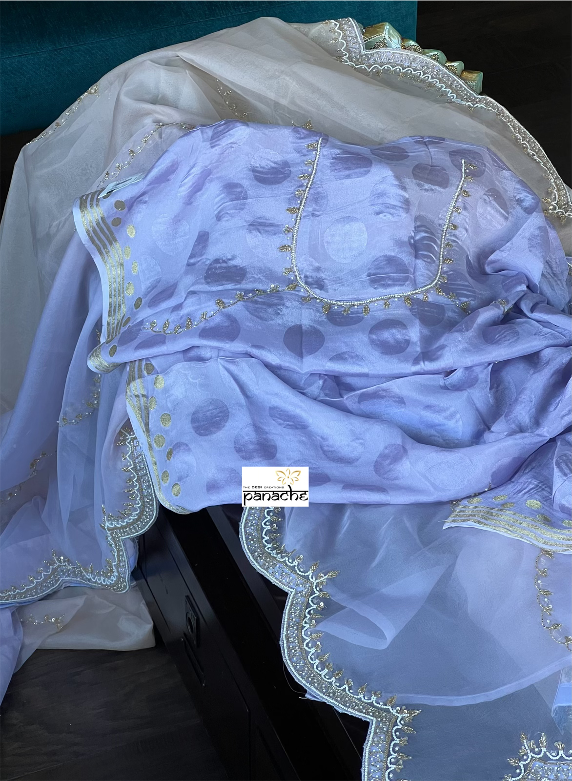 Designer Organza - Shaded Light Mauve