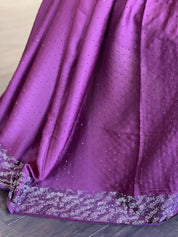 Designer Satin Silk - Plum