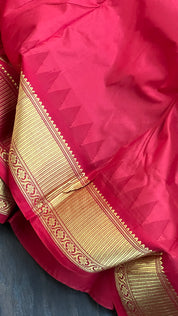 Pure Silk Kanjivaram - Red Green