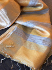 Tissue Silk - Golden Yellow Gicha Pallu