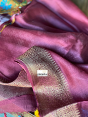 Mulmul Cotton Banarasi - Ochre Orange Multi color