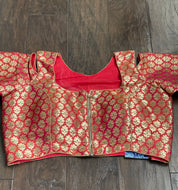 Designer Blouse - Pink Dual Shaded Cold Shoulder