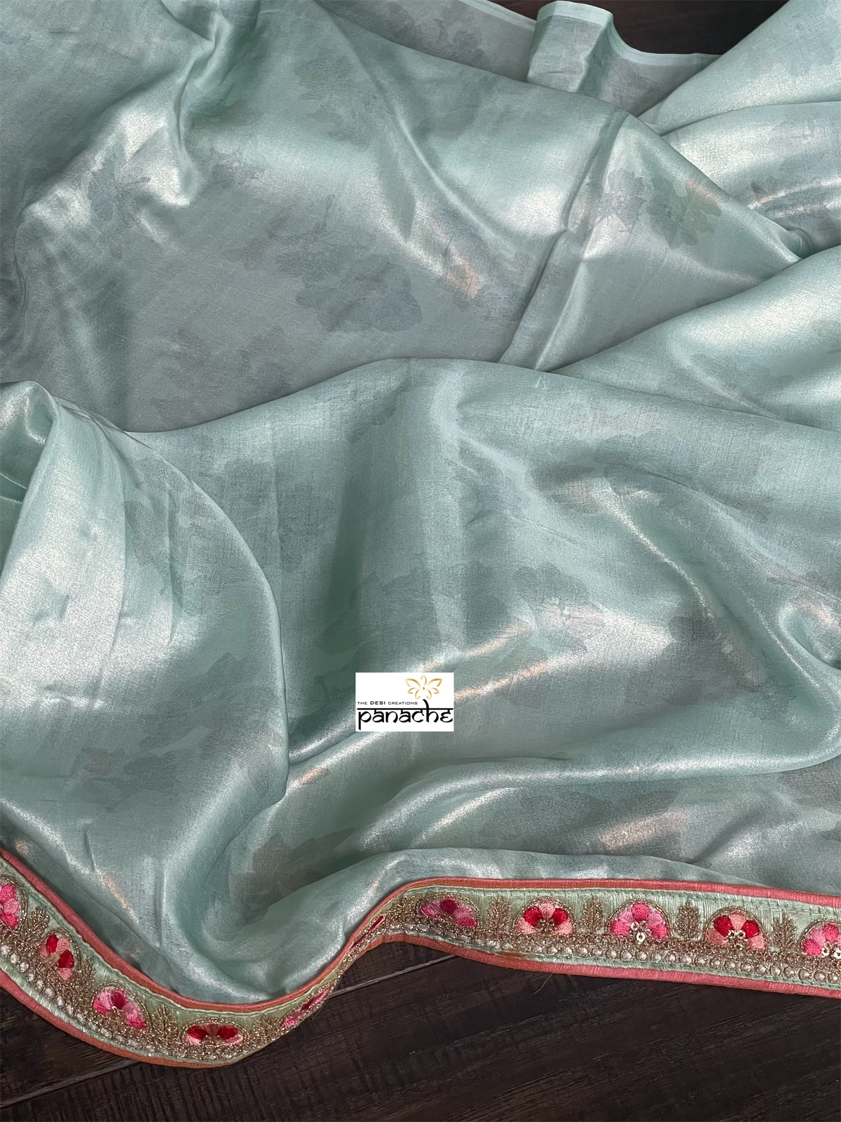 Designer Soft Silk - Light Sea Blue