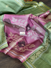 Pure Tussar Silk Woven - Green