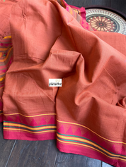 Pure Dongria Cotton  - Rust Orange