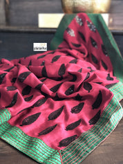 Designer Saree - Grape color Black sequin