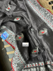 Pure Matka Silk - Black Woven