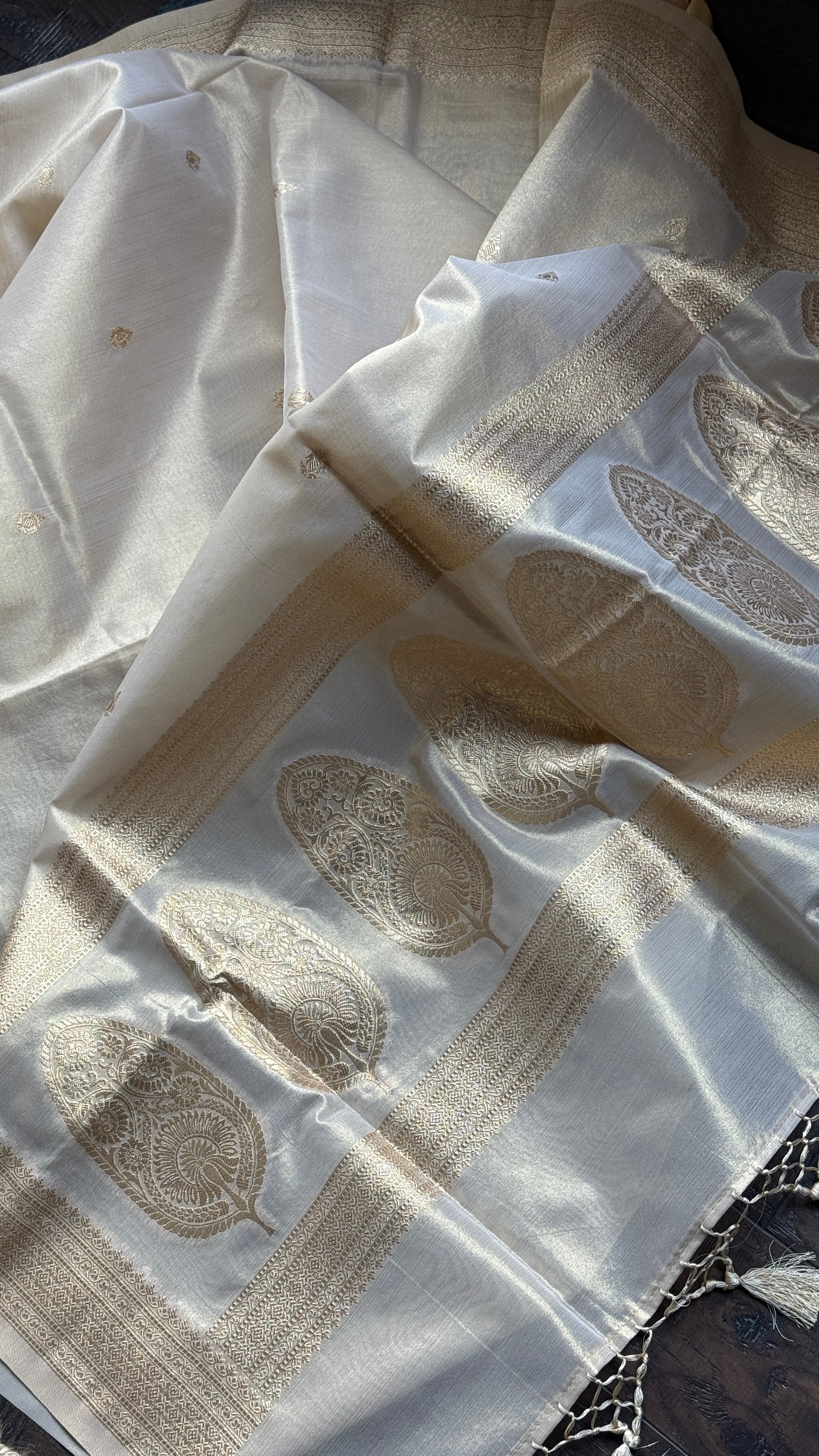 Tissue Silk Banarasi - Golden Beige