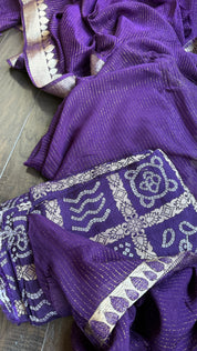 Designer Georgette - Purple