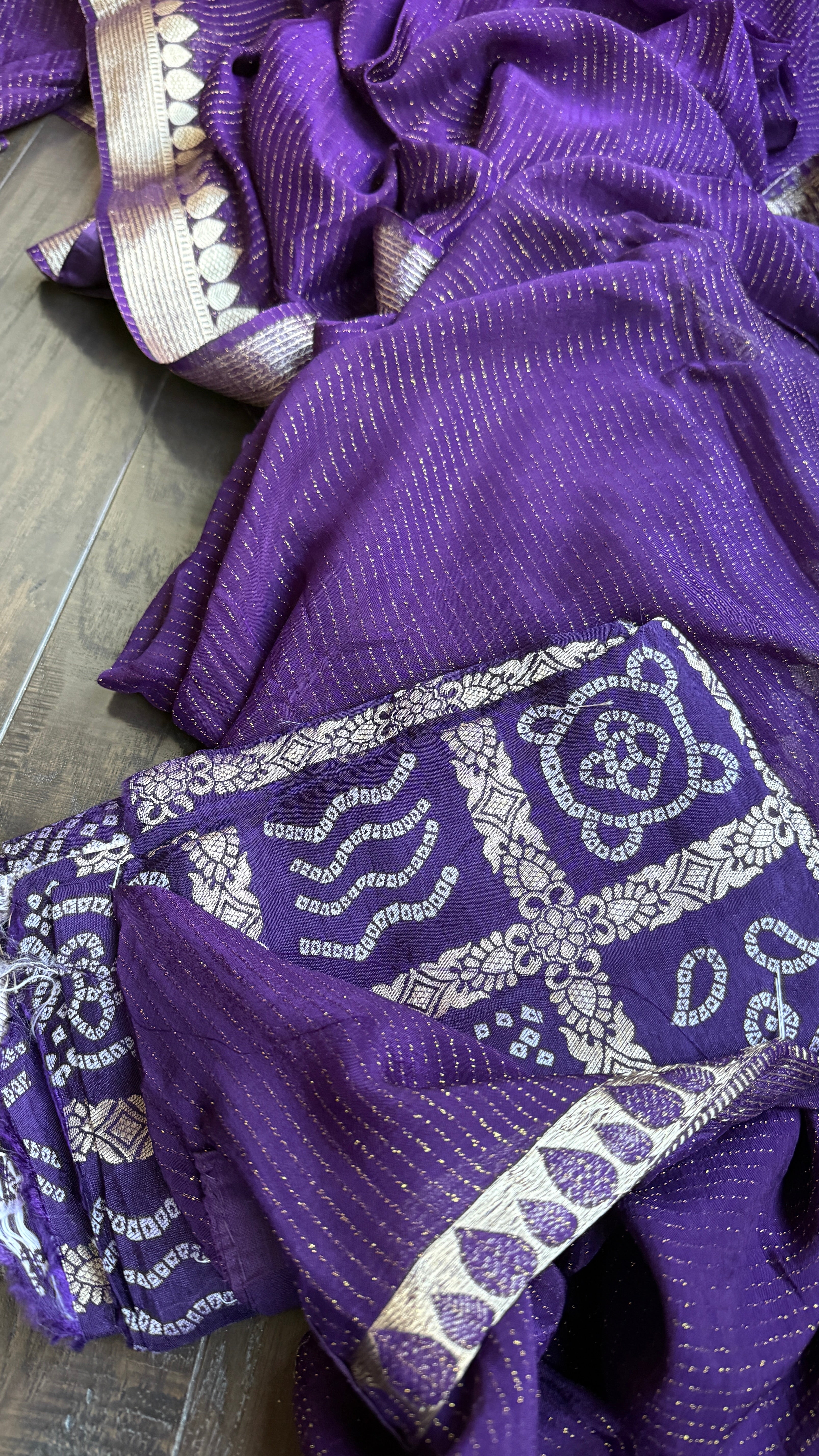 Designer Georgette - Purple