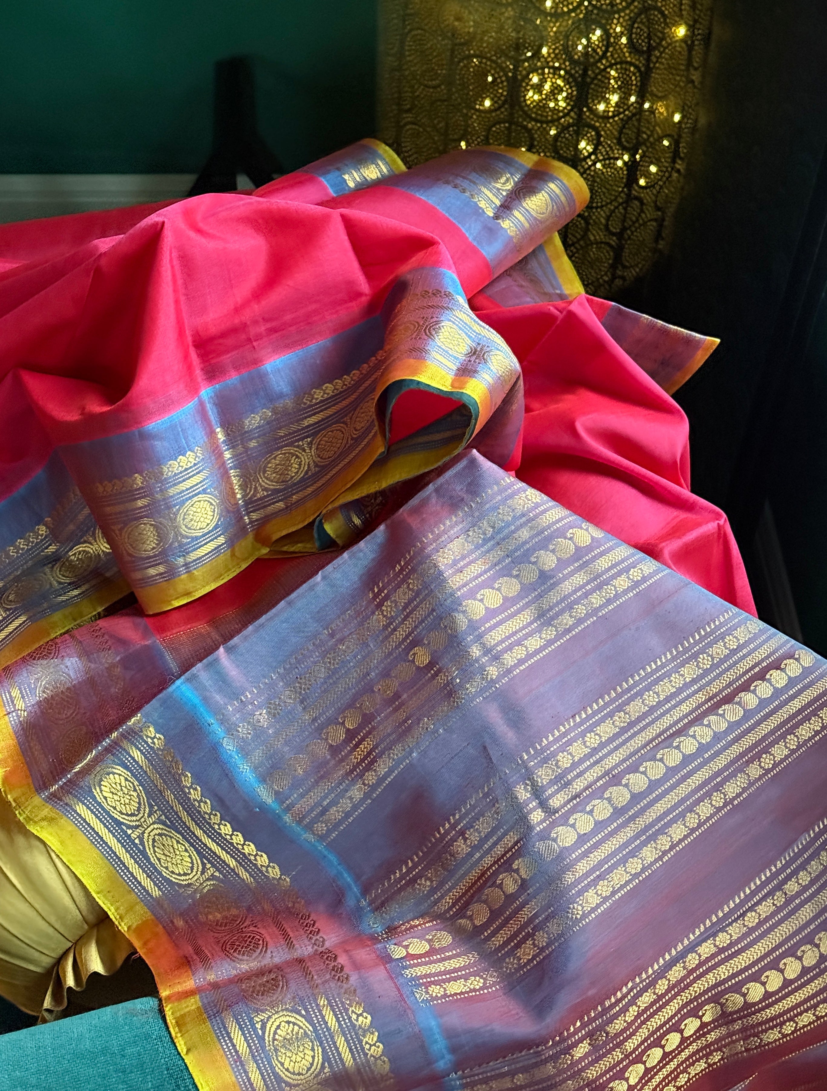 Pure Gadwal SICO - Pink Dual Tone