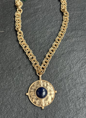 Jewelry Necklace - German Silver Gold Vintage