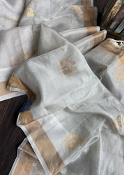 Pure Tissue Silk - Silver Golden