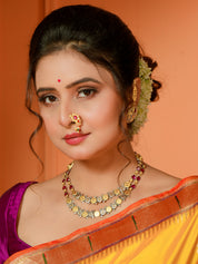 Pure Silk Paithani Banarasi- Yellow Red
