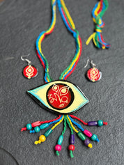 Jewelry Set - Hand-painted MultiColor Ma