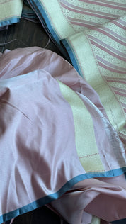 Soft Silk Banarasi - Light Thulian Pink