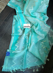 Organza Silk Banarsi - Sea Green