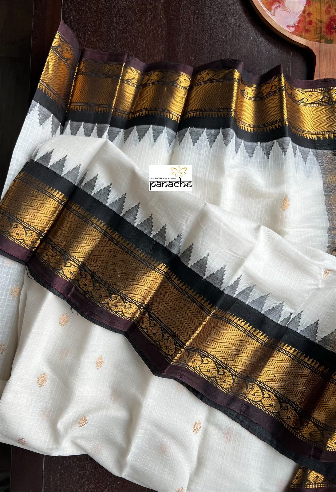 Pure Gadwal SICO - Off-White Handwoven