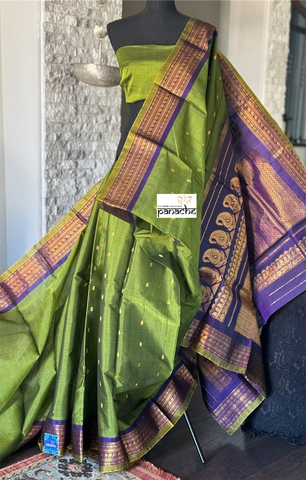 Gadwal SICO - Henna Green Purple