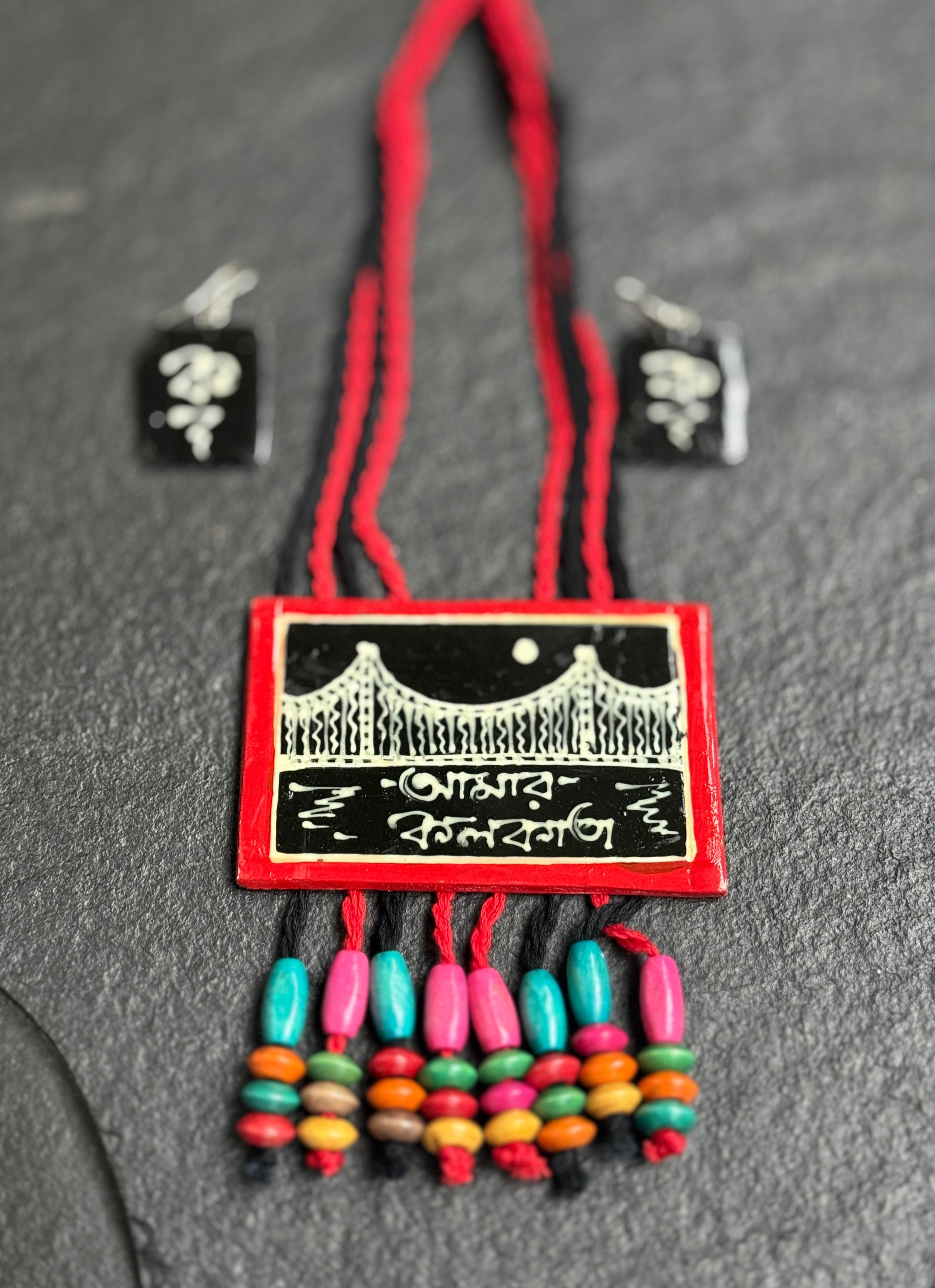Jewelry Set - Hand-painted Kolkata