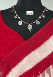 Necklace 925 Silver- Silver Polish Coral